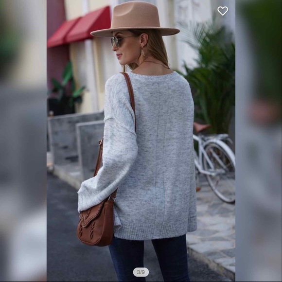 Logan Round Neck Tunic Sweater - Picture 6 of 7